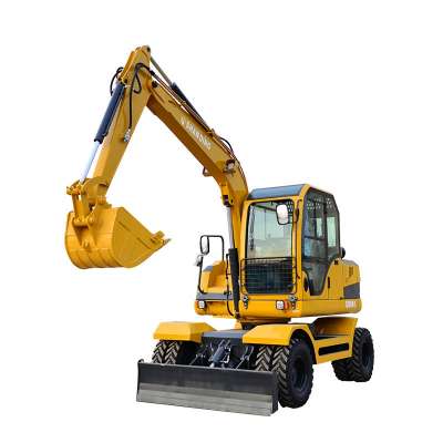 Wholesale 9 ton heavy equipment wheel excavators with small  bucket