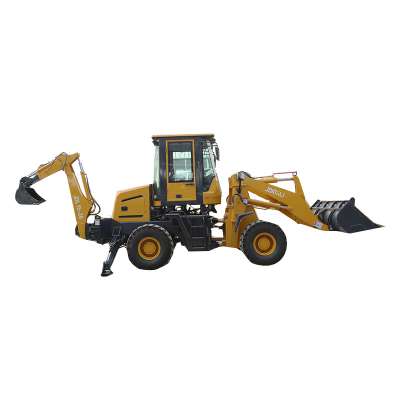 Farm use mini wheel loader mini wheel excavator backhoe for sale